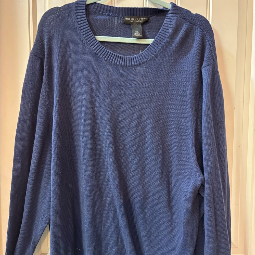 Bloomingdale's Men's Navy Crewneck Sweater